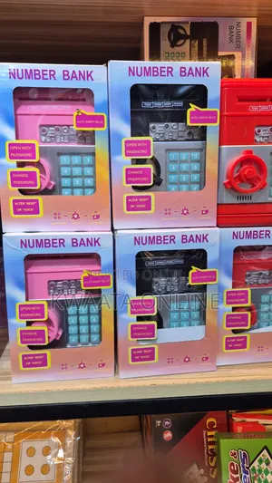 Electronic Password Piggy Bank Cash/Coin Can Money Locker Auto Insert