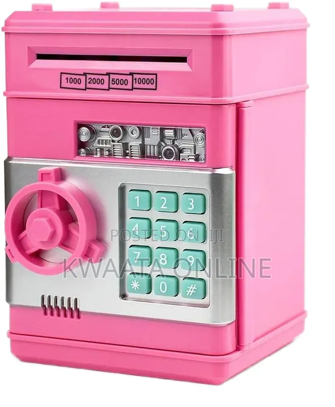 Electronic Password Piggy Bank Cash/Coin Can Money Locker Auto Insert