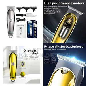 Cordless Rechargeable Professional Hair Clipper Kit for Men