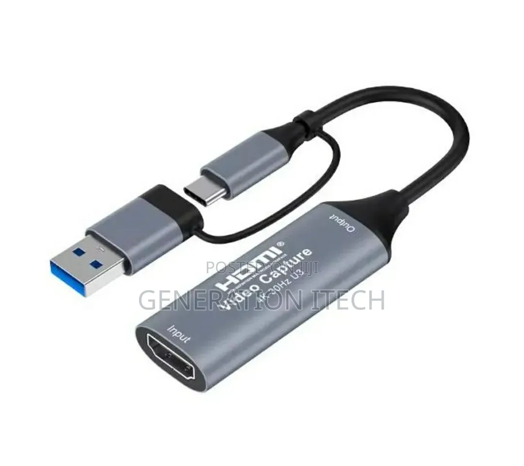2-in-1 Usb 3.0 Hdmi Video Capture Card – Usb/Type-C
 Live Streaming