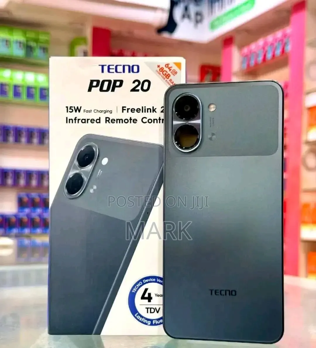 New Tecno Pop 20 128 GB Gray