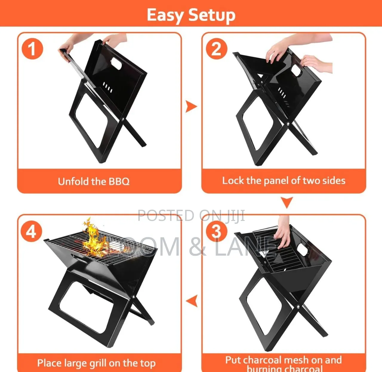 Moclever Foldable Charcoal Grill