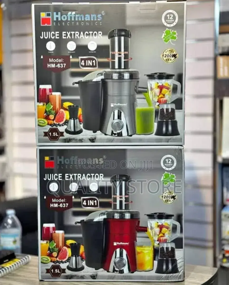 Hoffmans Electric Juice Extractor 4 in 1 Hm-637