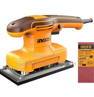 Ingco Finishing Sander 320w With 5pcs Sand Papers Fs3216