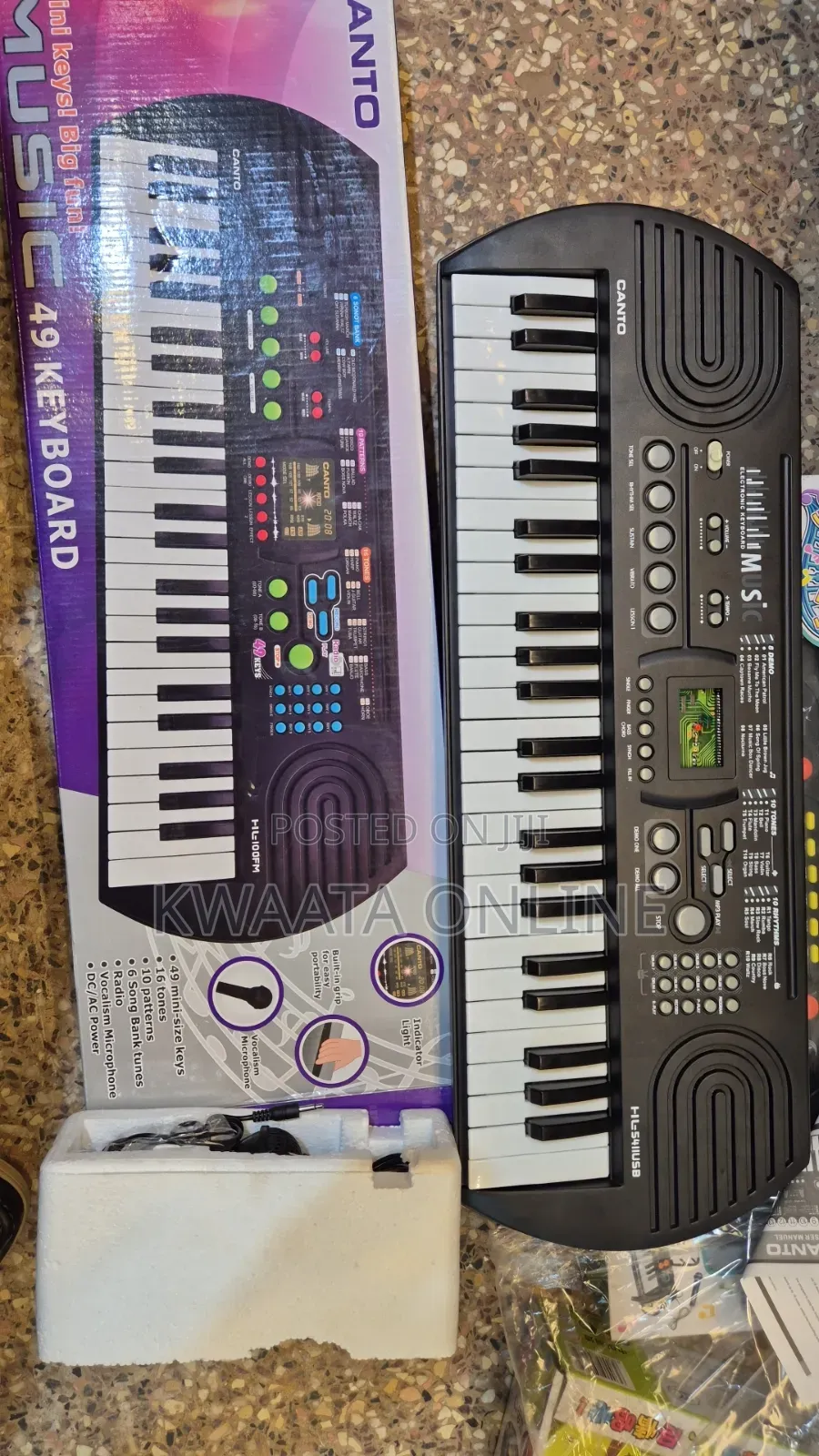 Canto Kids Electronic Keyboard,Radio,Mic With Freebies Hl-5411usb