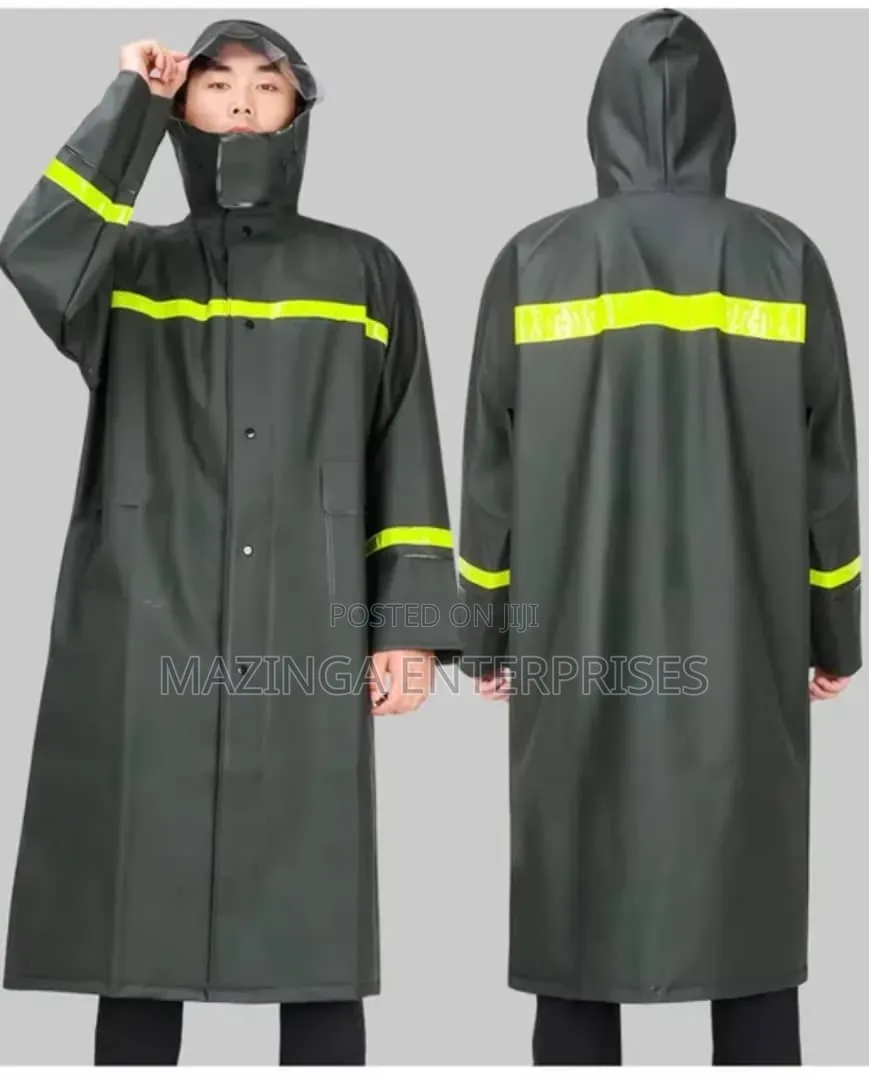 Comprehensive Waterproof Raincoat Wth Reflective Strips For Safety