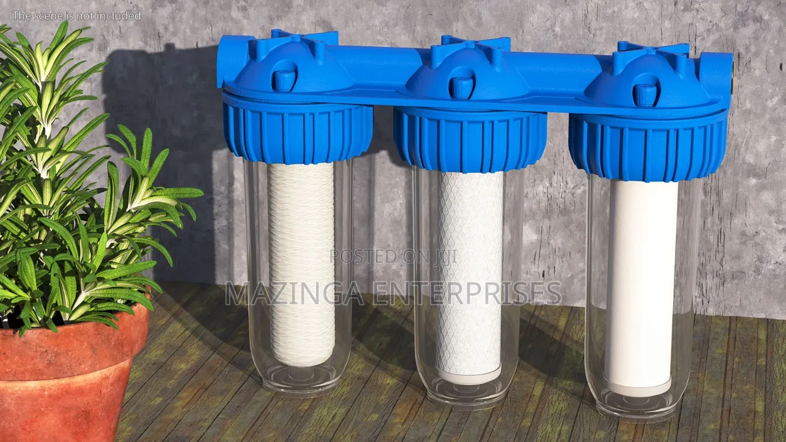 10" a-Class 3-Stage Water Filtration System Designed for Domestic Use.
