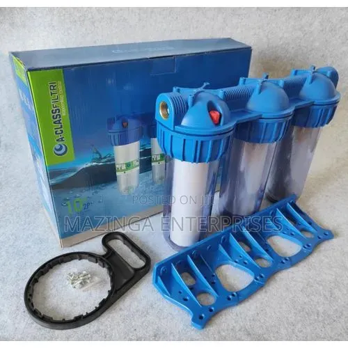 10" a-Class 3-Stage Water Filtration System Designed for Domestic Use.