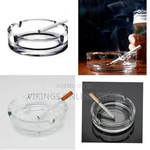 Thickened Glass Ash Tray - Clear
