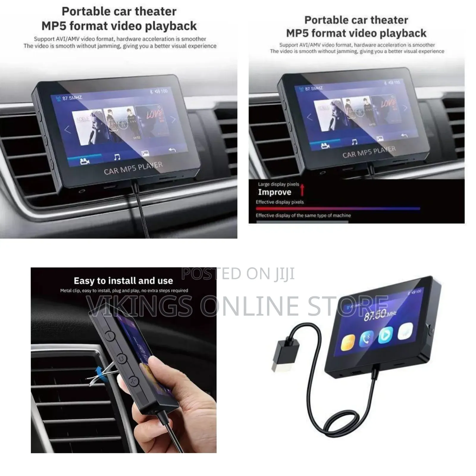 M6 Wireless Car Mp5 Player - Mutlicolor