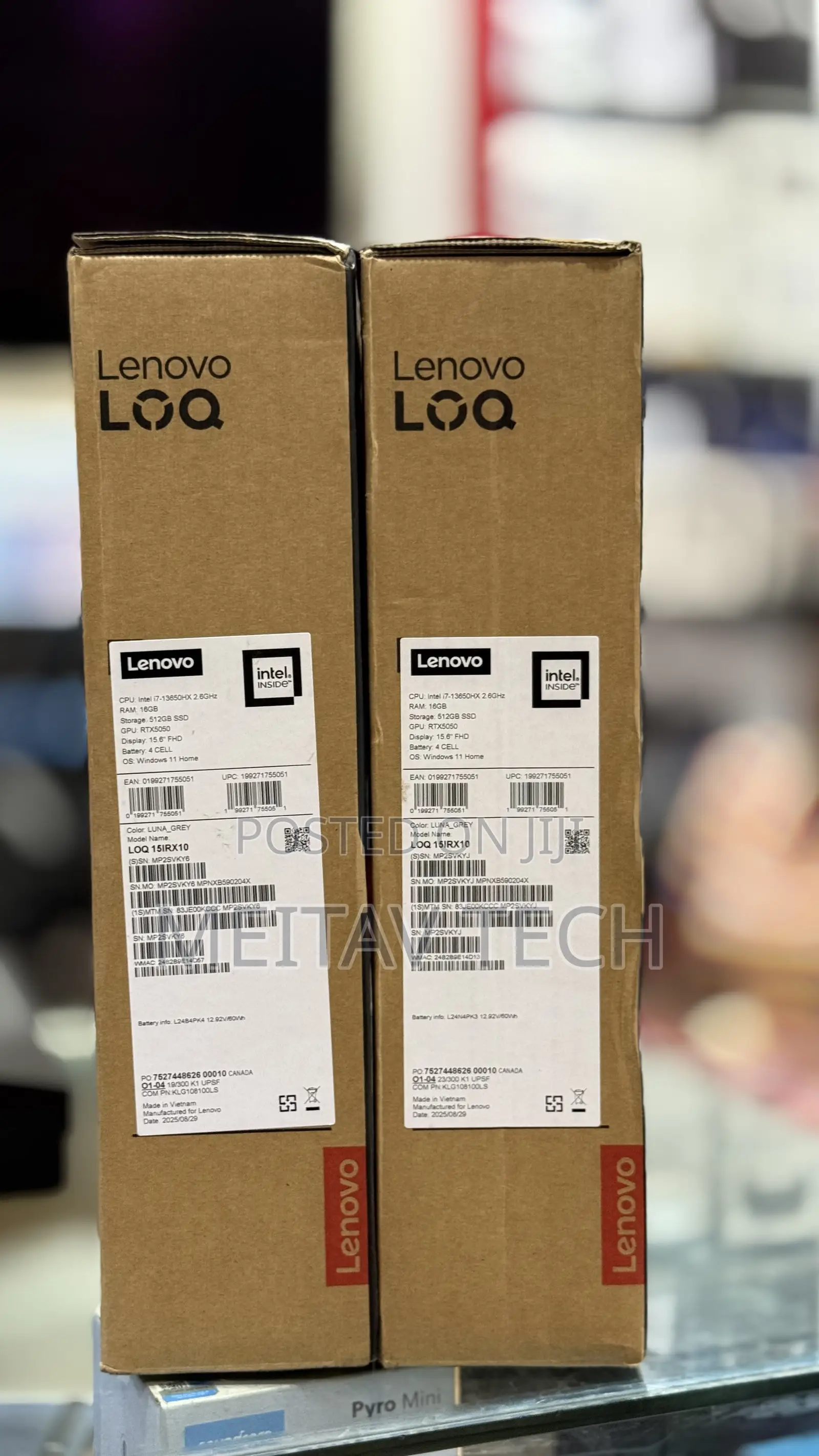 New Laptop Lenovo LOQ 15AHP10 16GB Intel Core i7 SSD 512GB