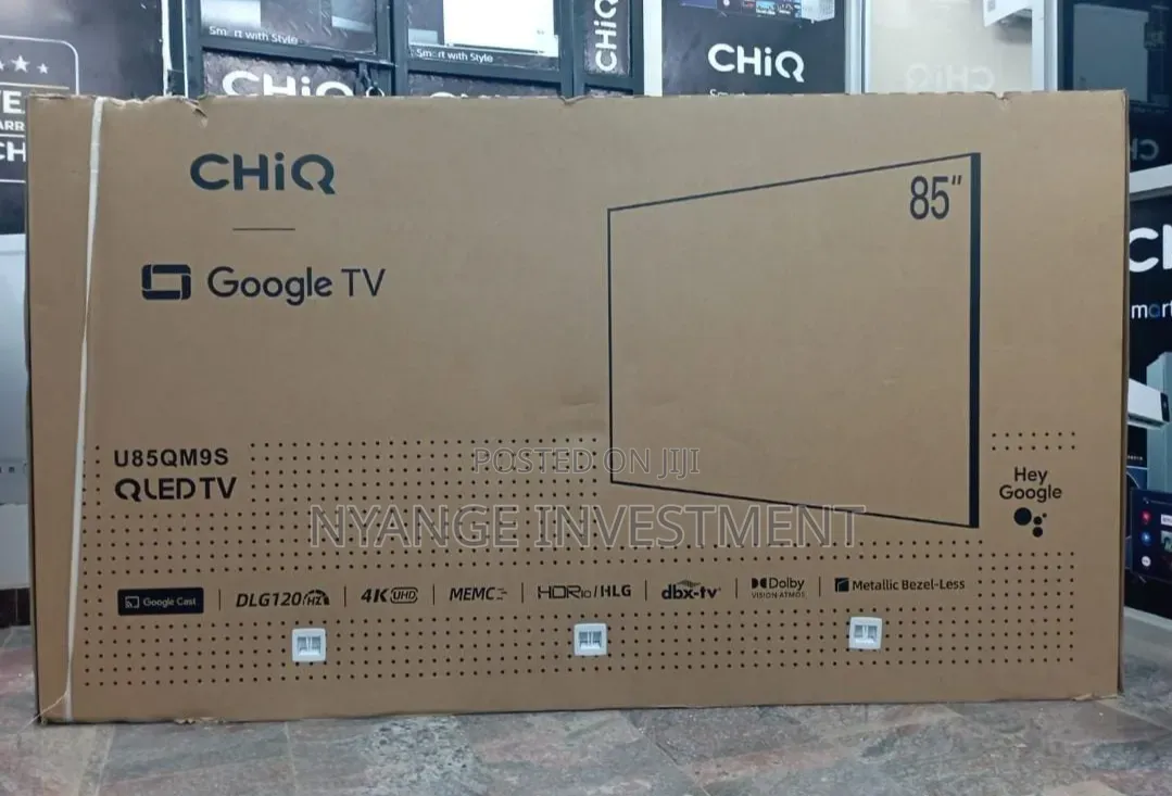 85inches Chiq Smart Tv Set. Google Tv