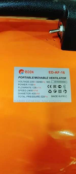 Industrial 16 Inches High Speed 1100watts Extraction Fan