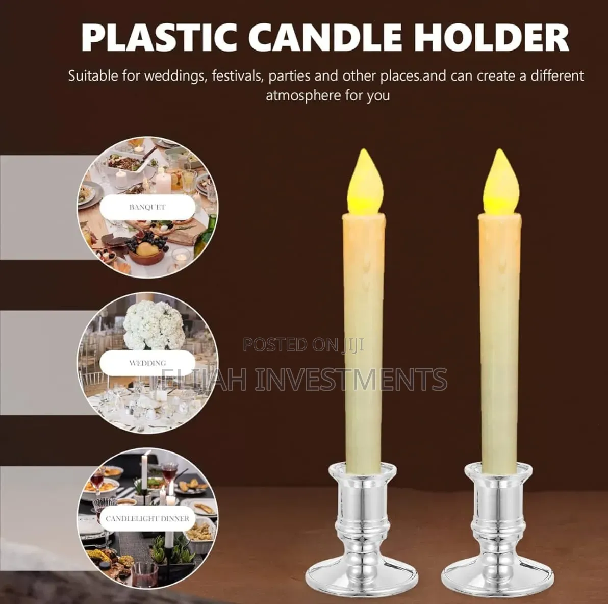 12pcs Fire Resistance Candle Holders