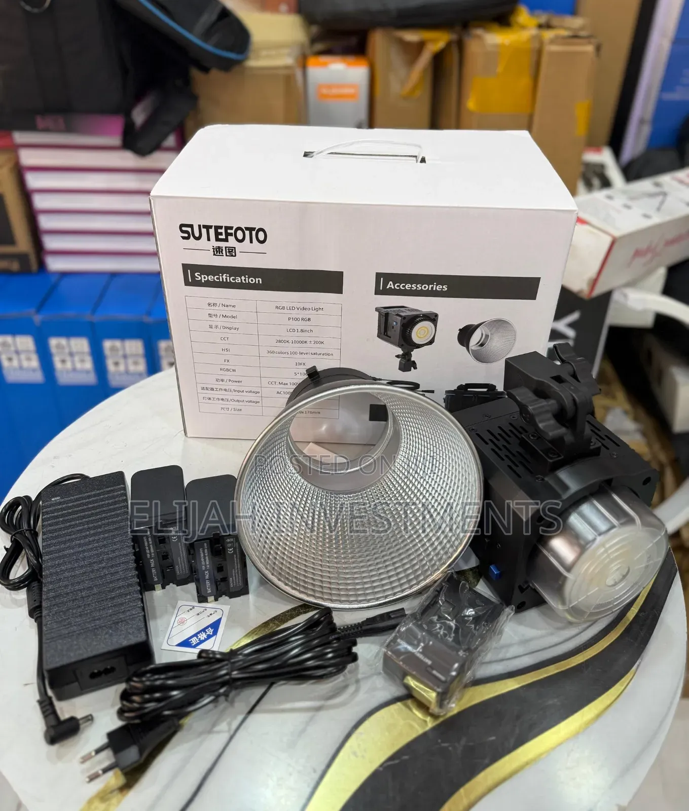 Sutefoto P100 RGB Rechargeable Video Light
