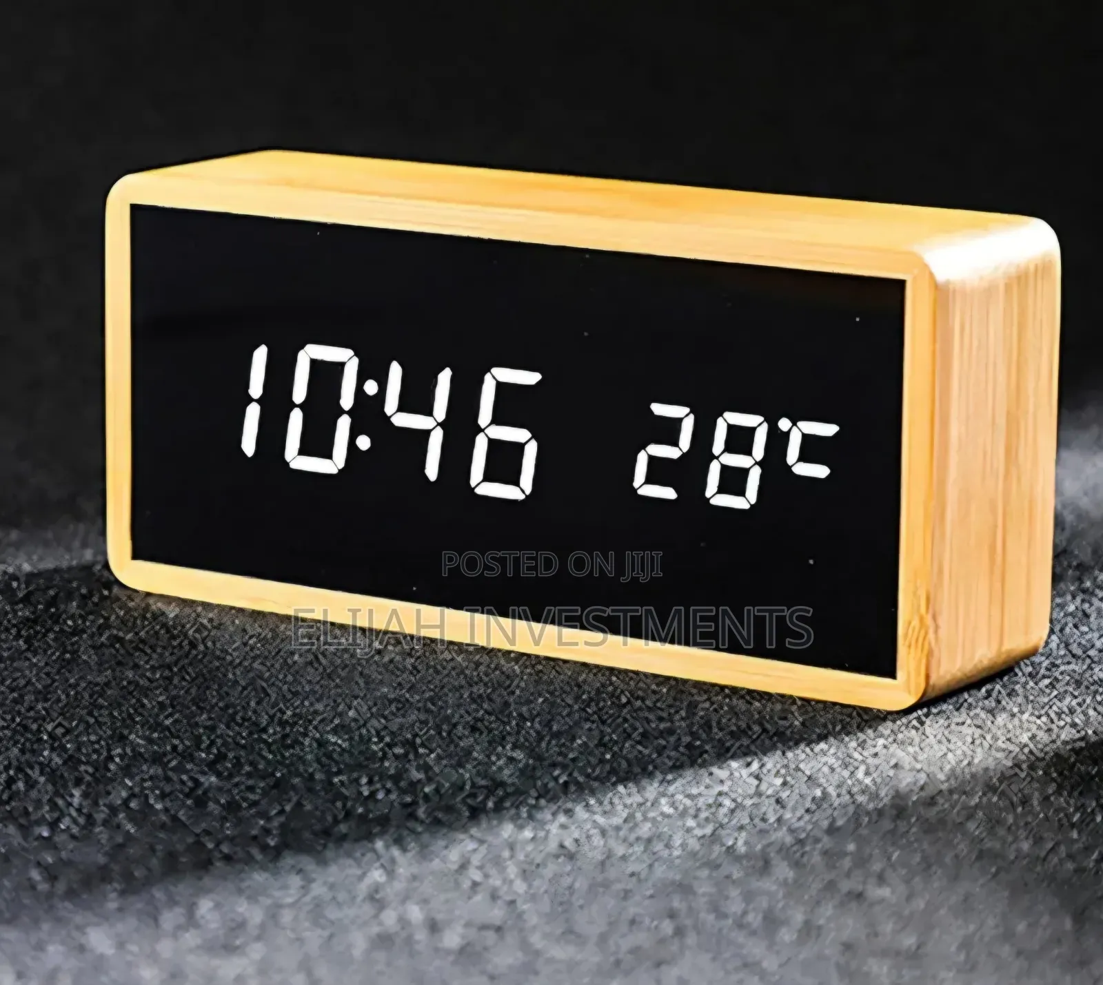 Digital Bamboo Alarm Clock