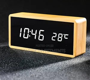 Digital Bamboo Alarm Clock