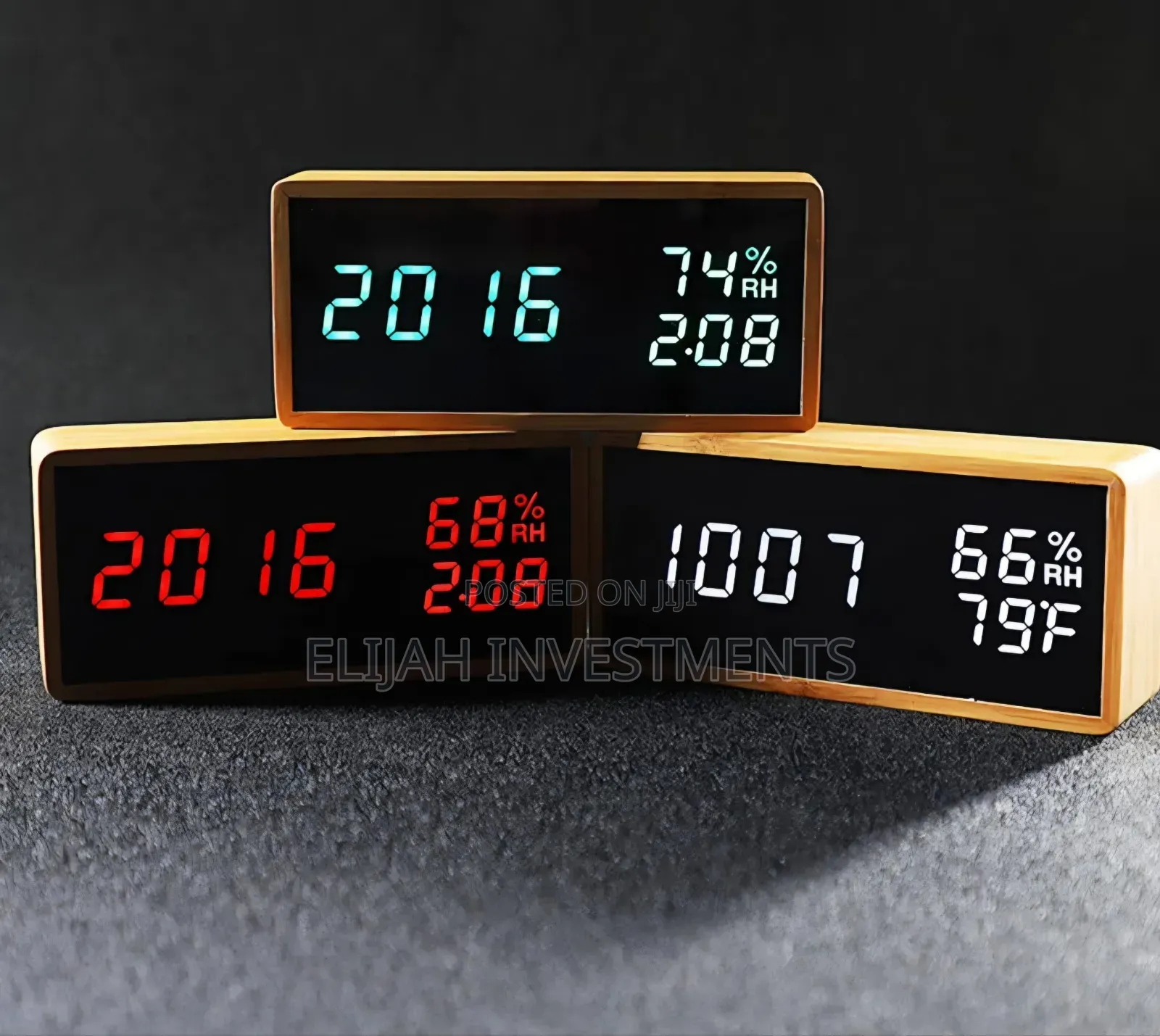 Digital Bamboo Alarm Clock