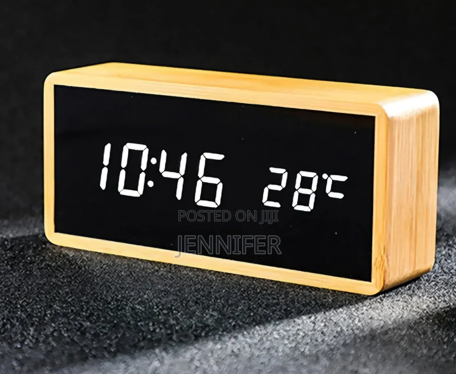 Digital Bamboo Alarm Clock