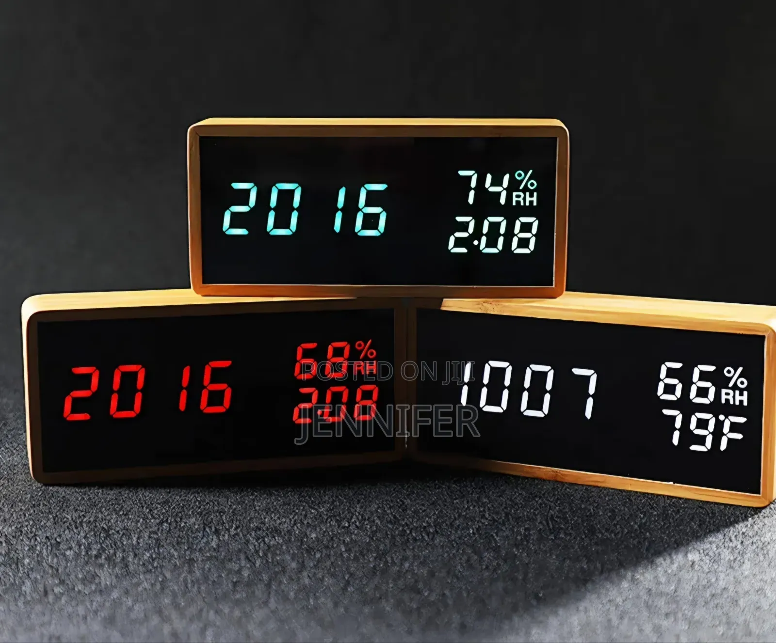 Digital Bamboo Alarm Clock