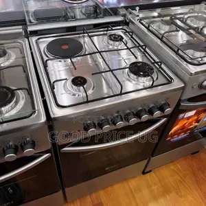 SPJ Free-Standing Cooker With a Stainless Steel Finish.