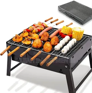 Stainless Steel Folding Portable Charcoal BBQ Grill