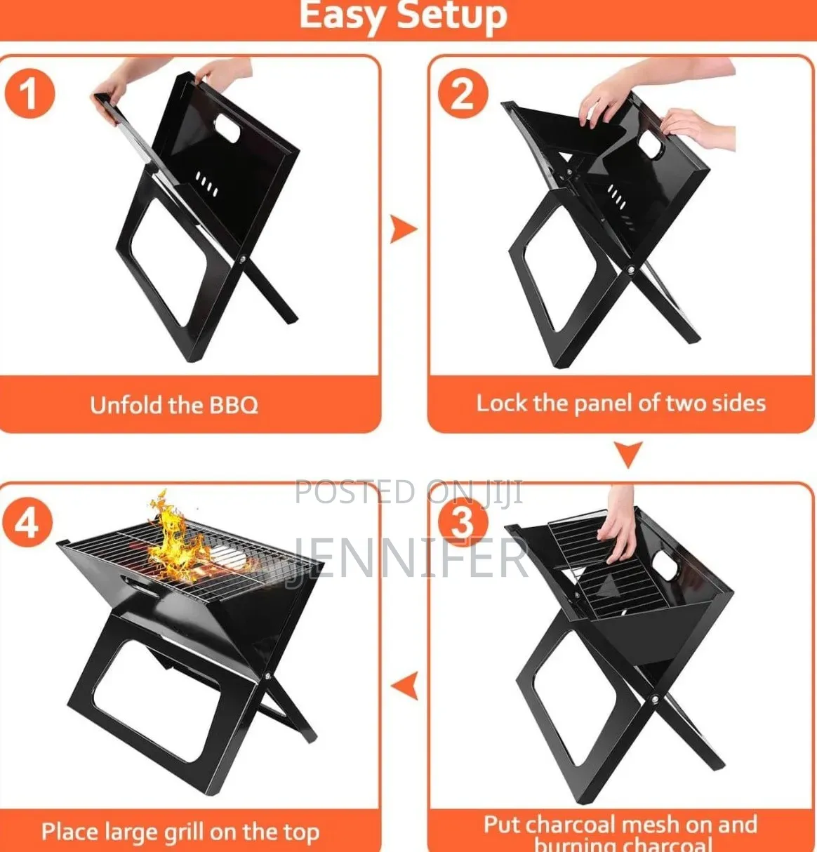 Moclever Foldable Charcoal Grill