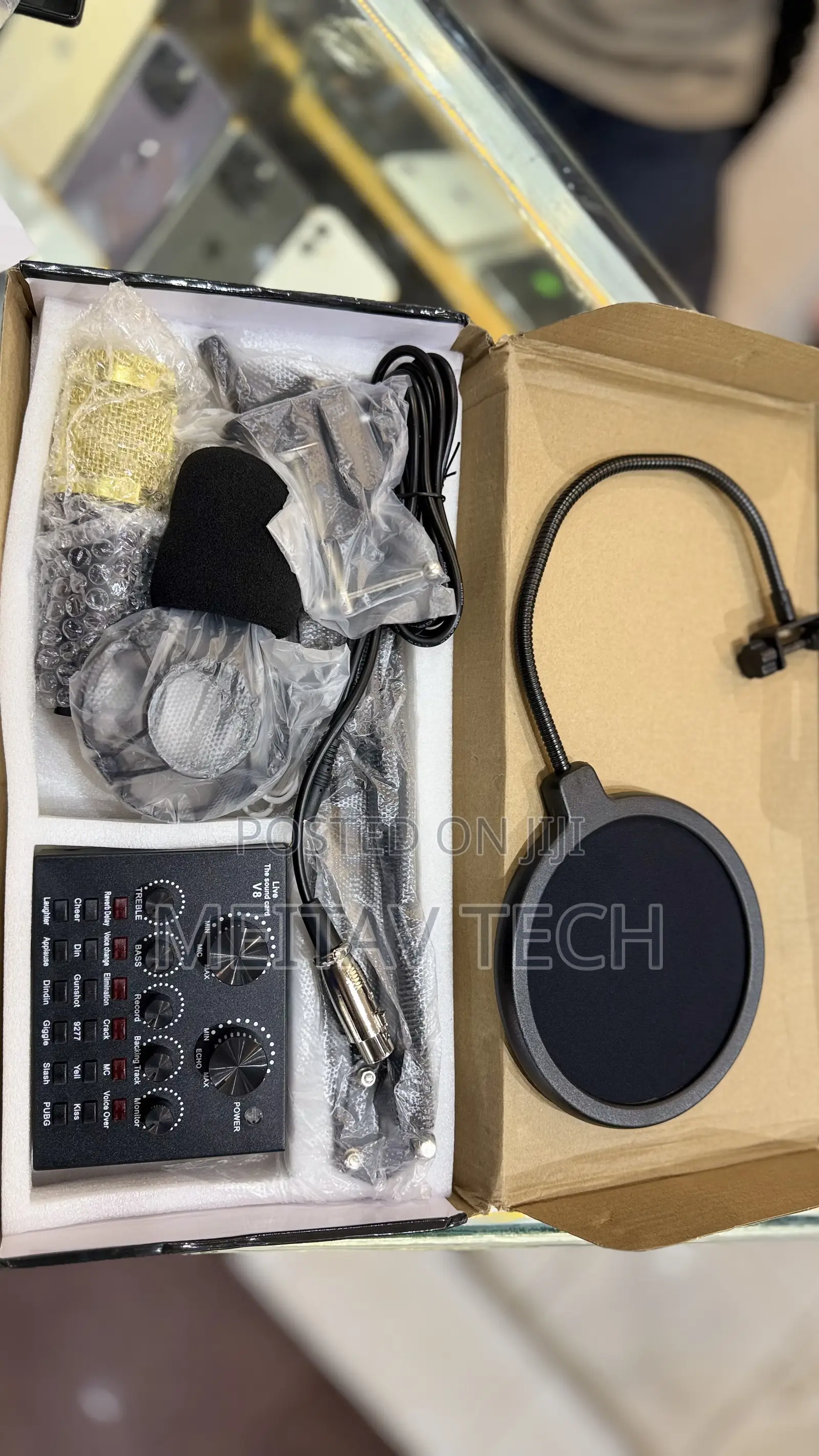 V8 Sound Card Upgraded Bm-800 Condenser