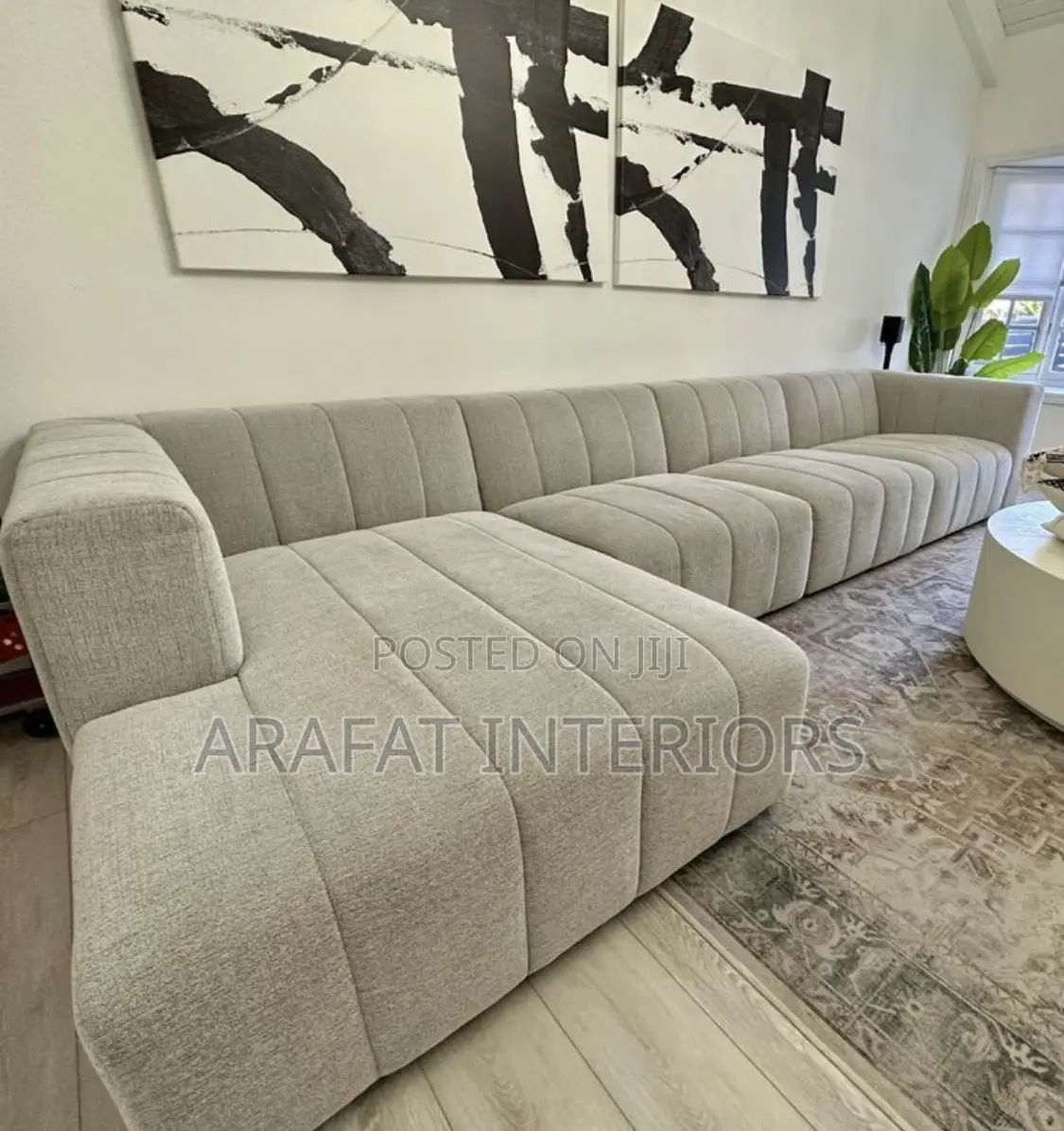 Timeless Elegance in Neutral Tones Sofa