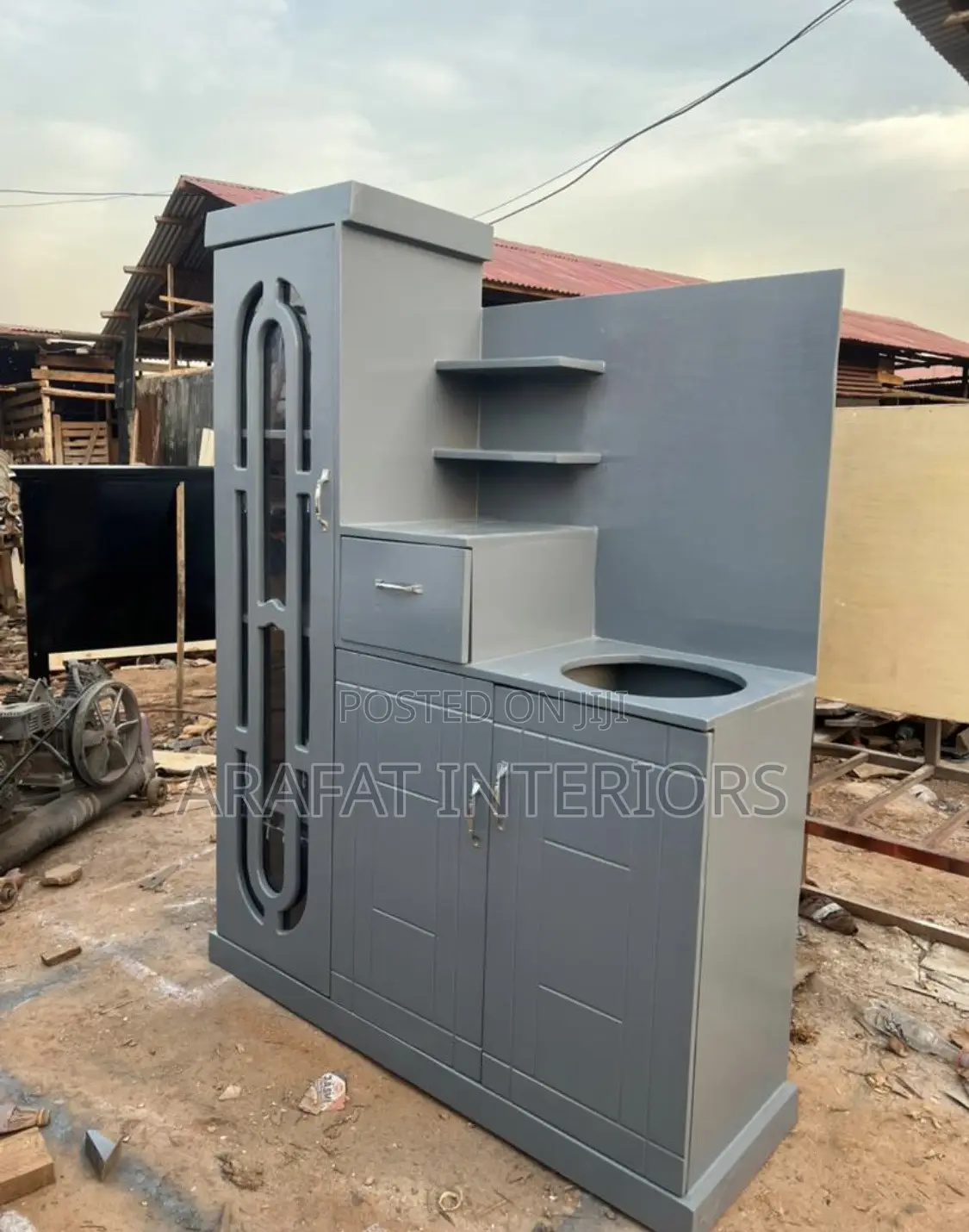 Modern Grey Kitchen Cabinet
