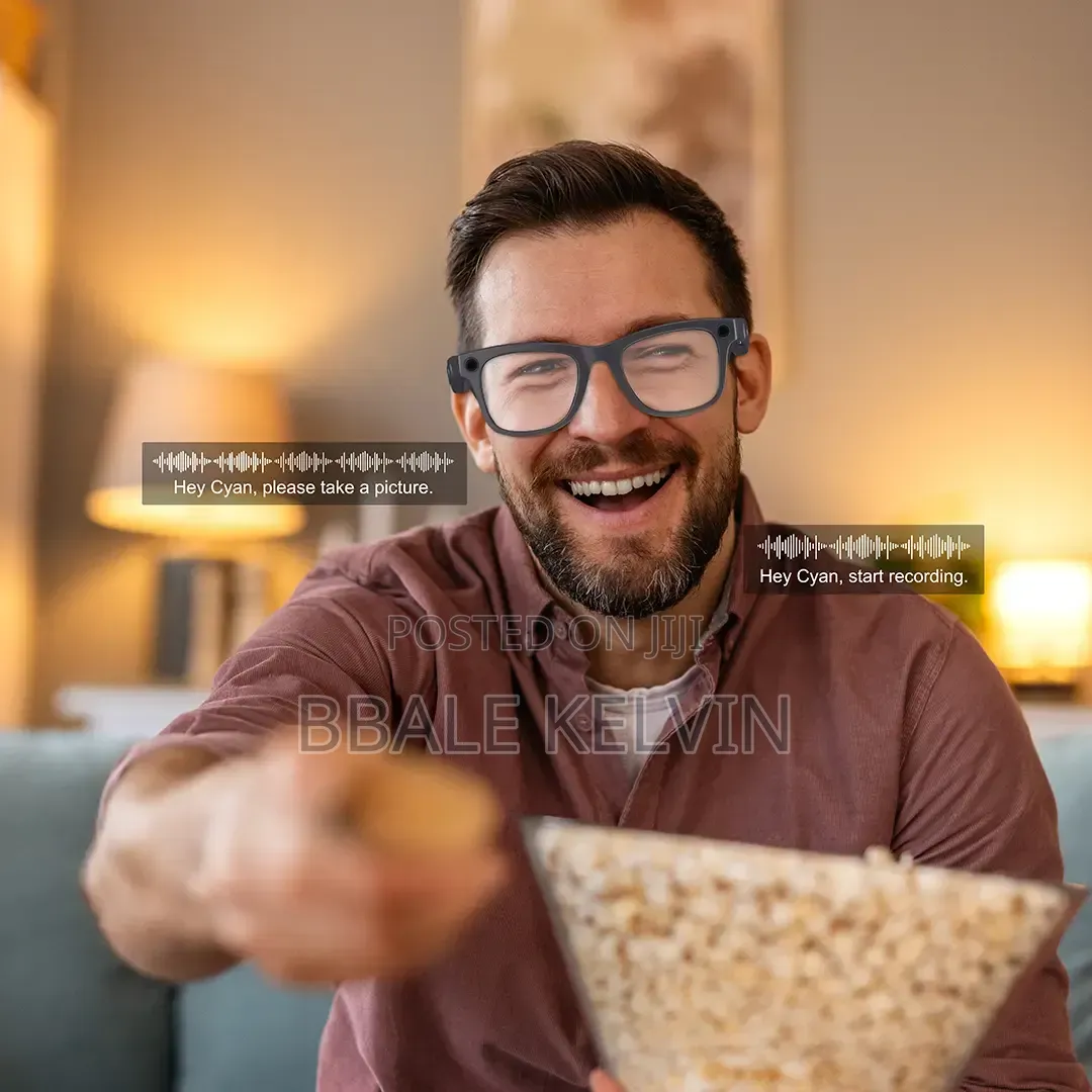 Powerology Paganspo Ai Smart Camera Glasses, Up to 10 Hours Playback