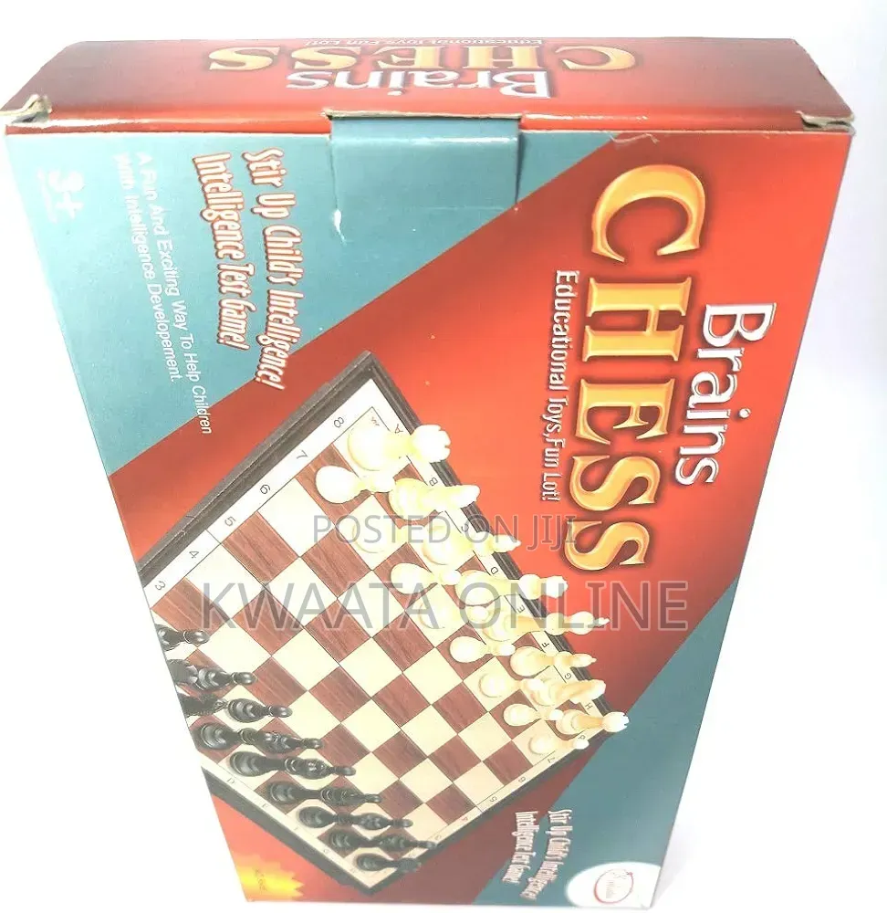 Brains Magnetic Chess Set With Folding Chess Board Educational Toys