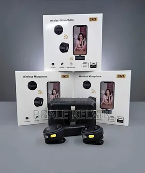 Sx21 Wireless Microphone, Anc 2 PCS Tie Collar Mic Portable