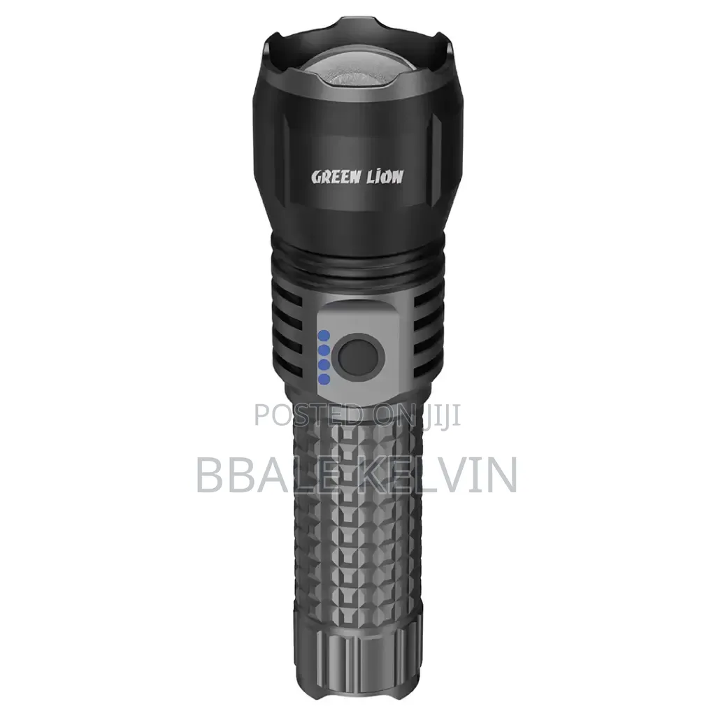 Green Lion Hunter Portable Led Torch 5000mah, 2000 Lumens