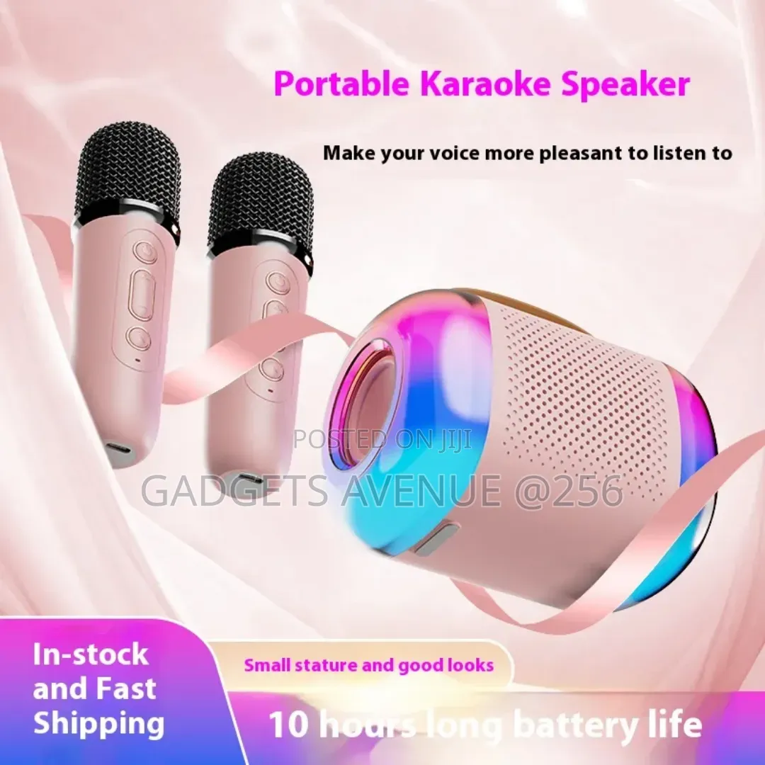 Mini Portable Bluetooth Speaker and Karaoke Machine Set