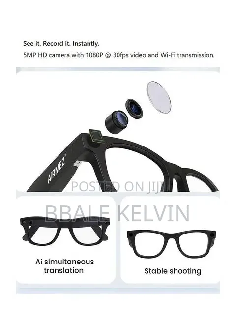 Airmez Ai Smart Glasses With 3 Sets Of Lenses | 12mp Voice-controlled