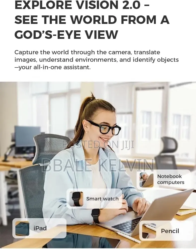 Airmez Ai Smart Glasses | 12mp Voice-controlled Hd Video Recording