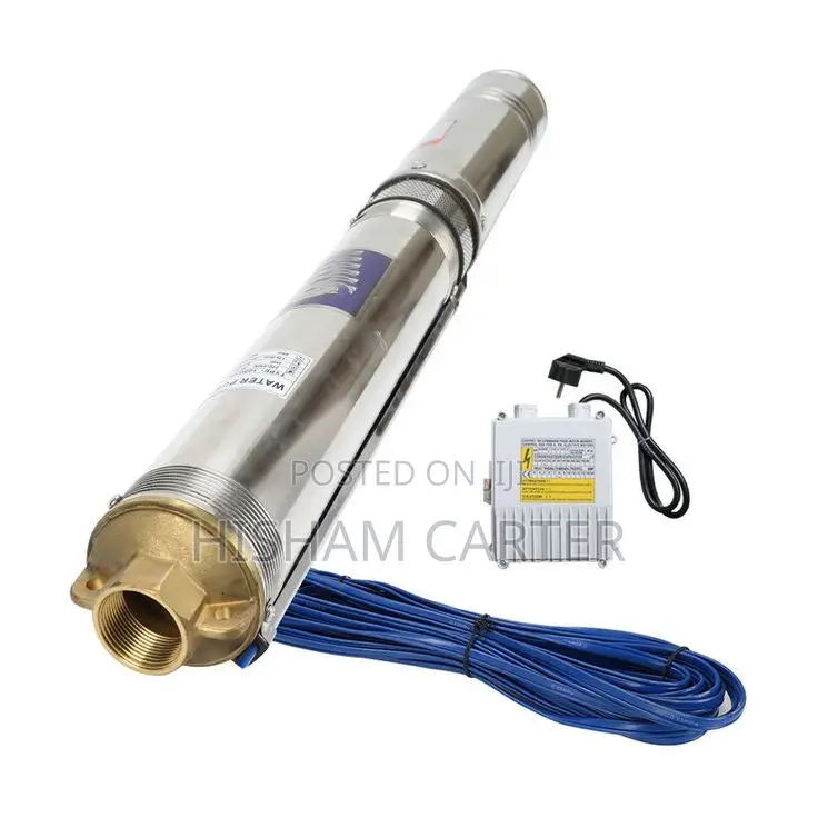 Deep Borehole Submersible Pump 68m – Copper Motor – Controller Box
