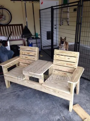 Two Seater Pallet Chairs With Inbuilt Tables From 800,000/- Order Now