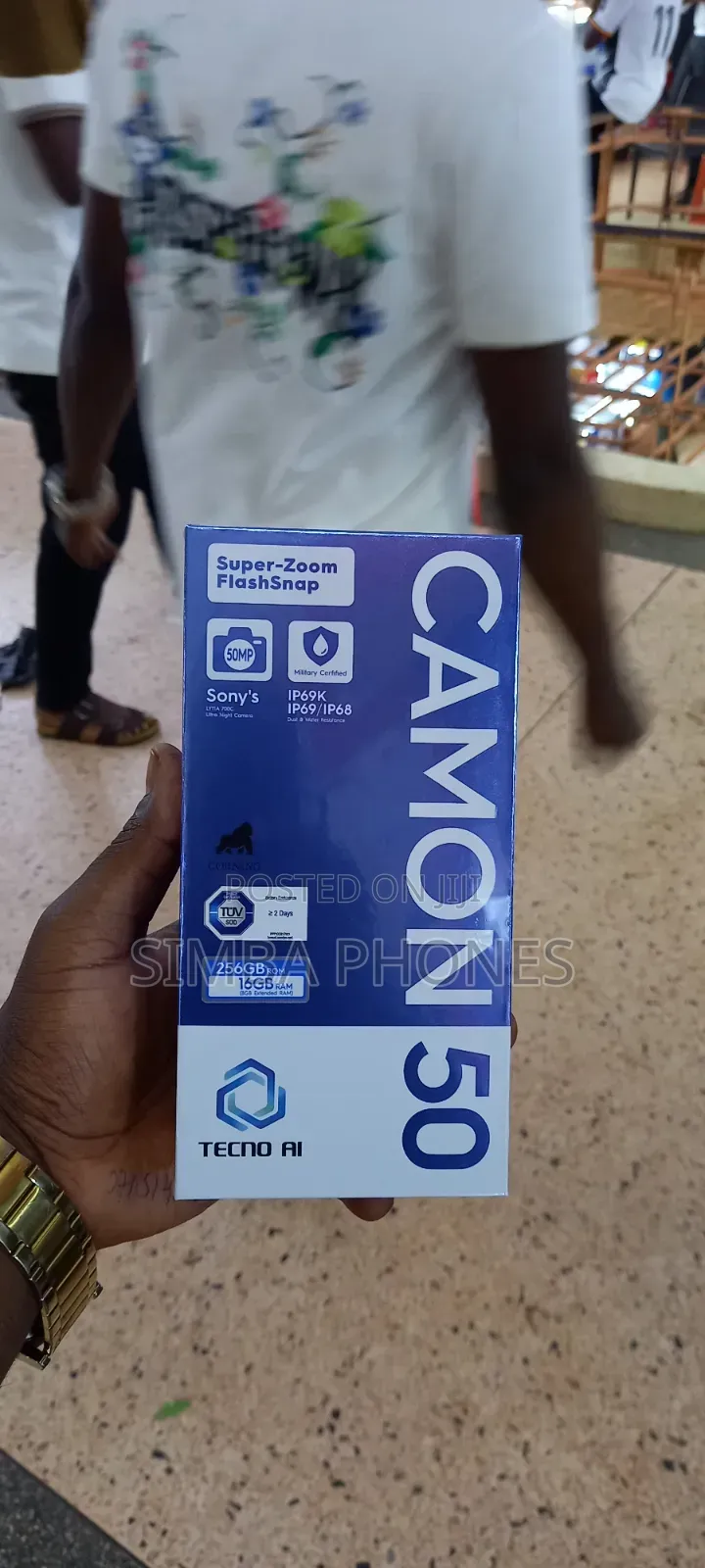 New Tecno Camon 50 256 GB White