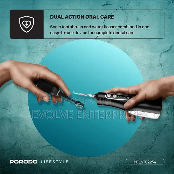 Porodo Lifestyle Oral Care Electric Toothbrush Water Flosser