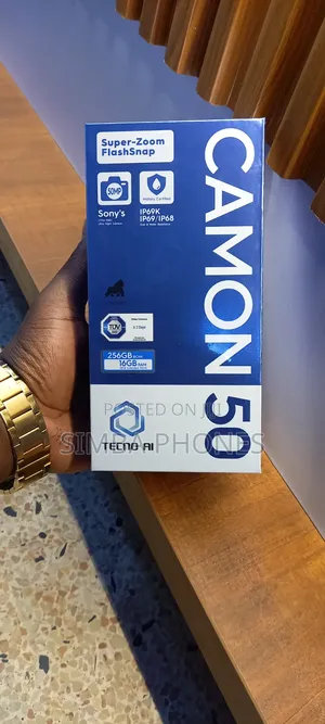 New Tecno Camon 50 256 GB Black