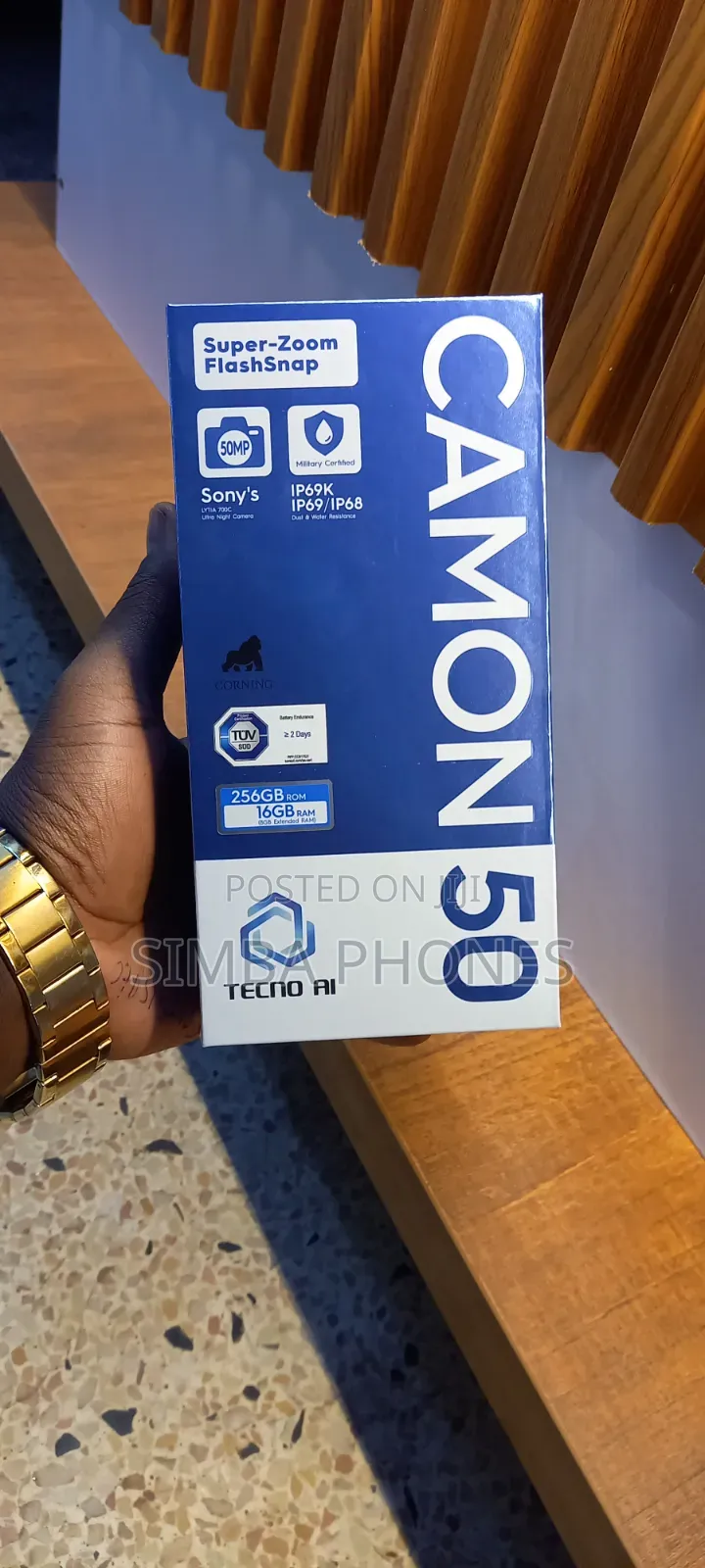 New Tecno Camon 50 256 GB Black