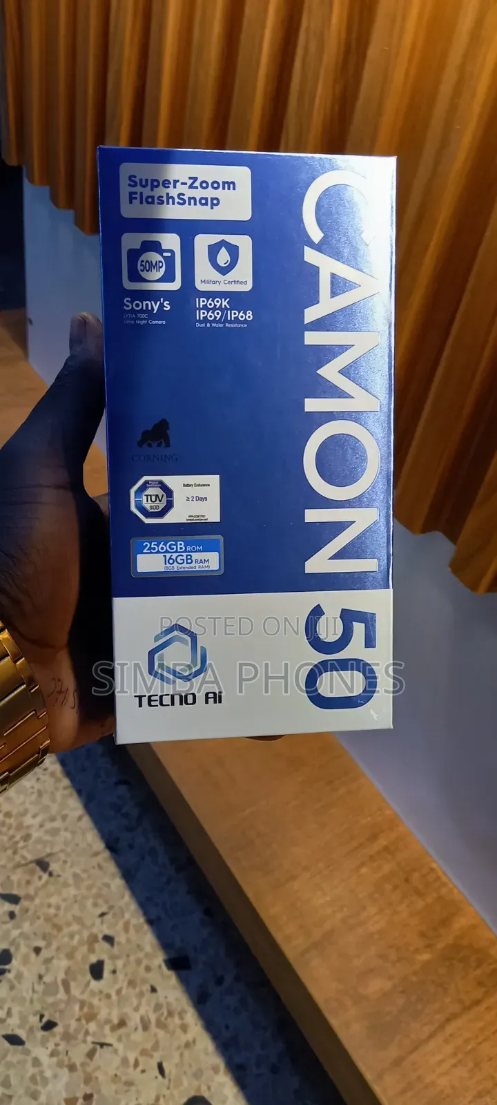 New Tecno Camon 50 256 GB Blue
