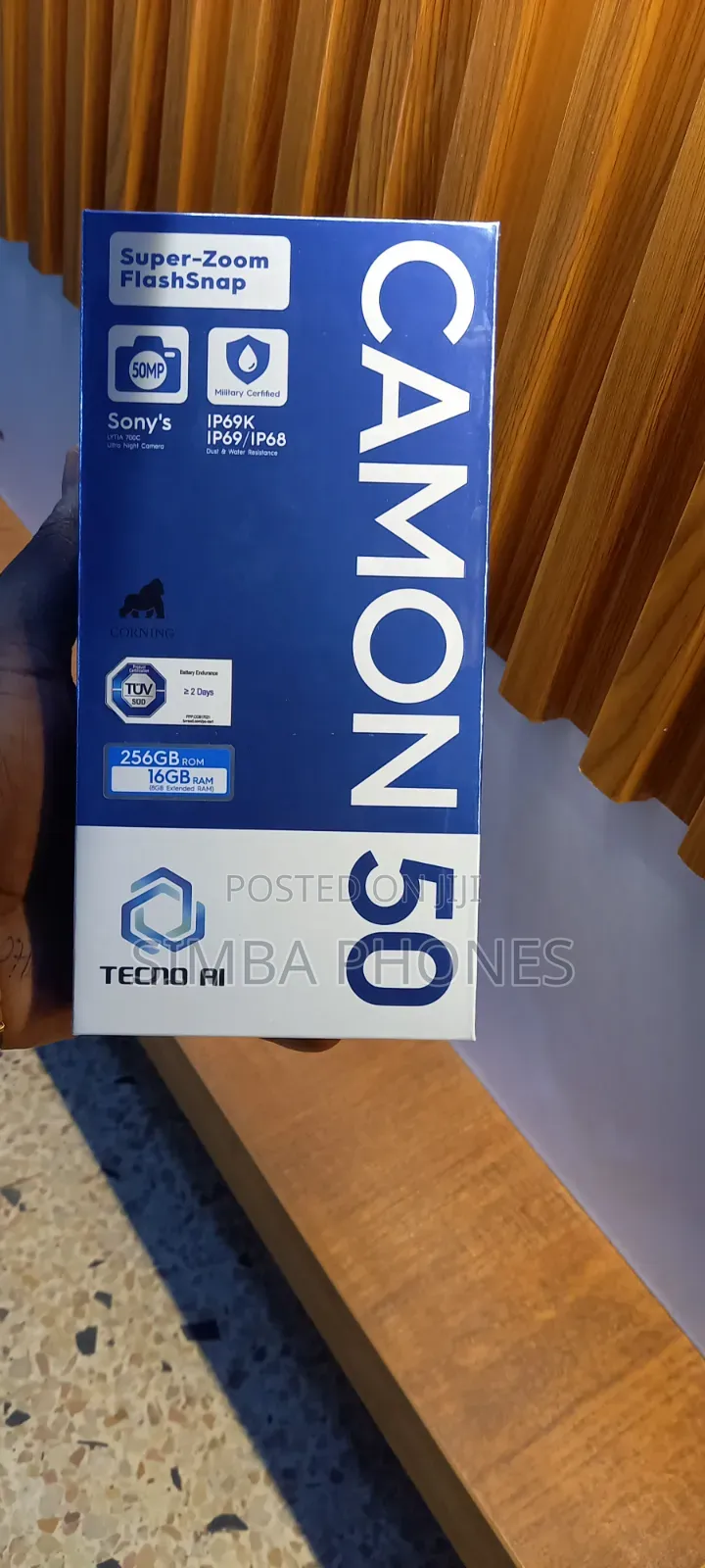 New Tecno Camon 50 256 GB Blue
