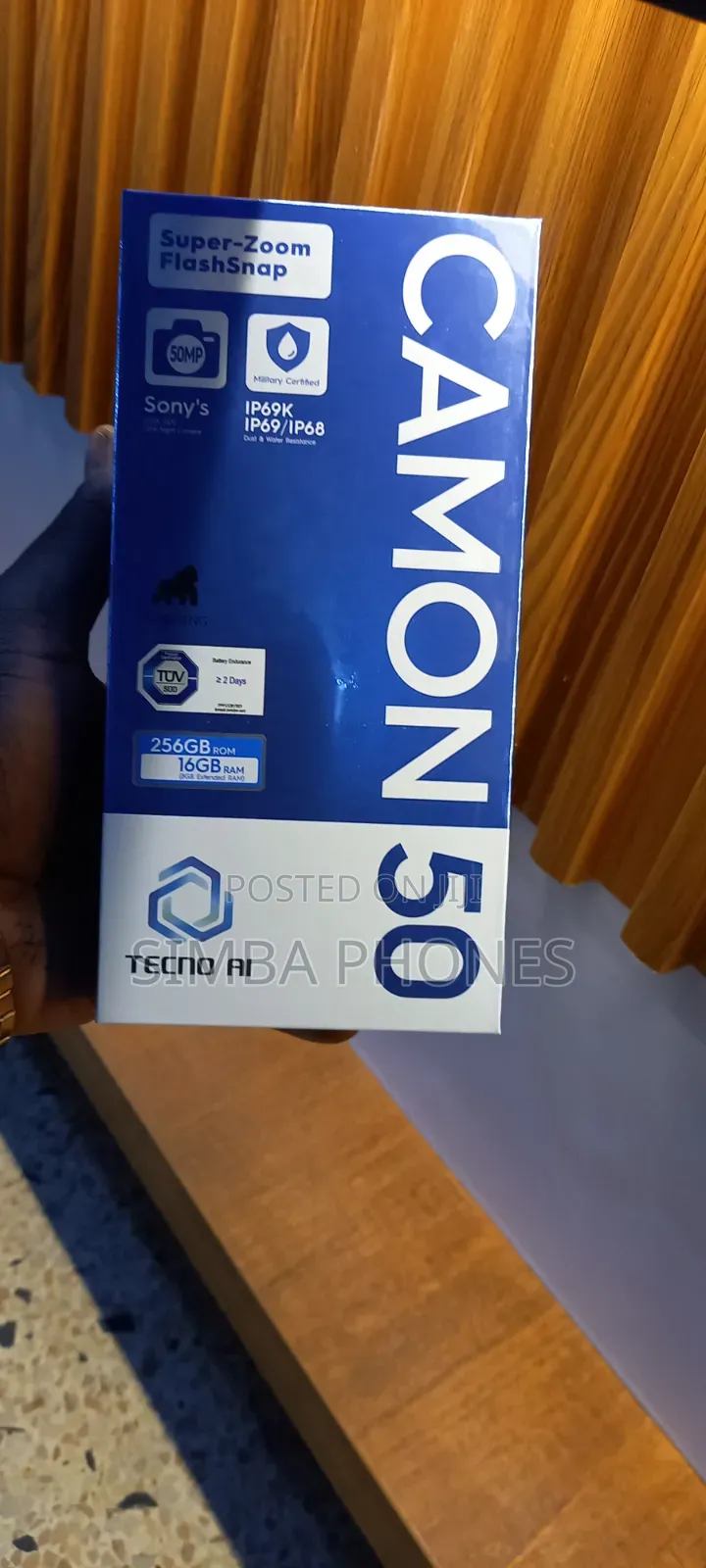 New Tecno Camon 50 256 GB Bronze