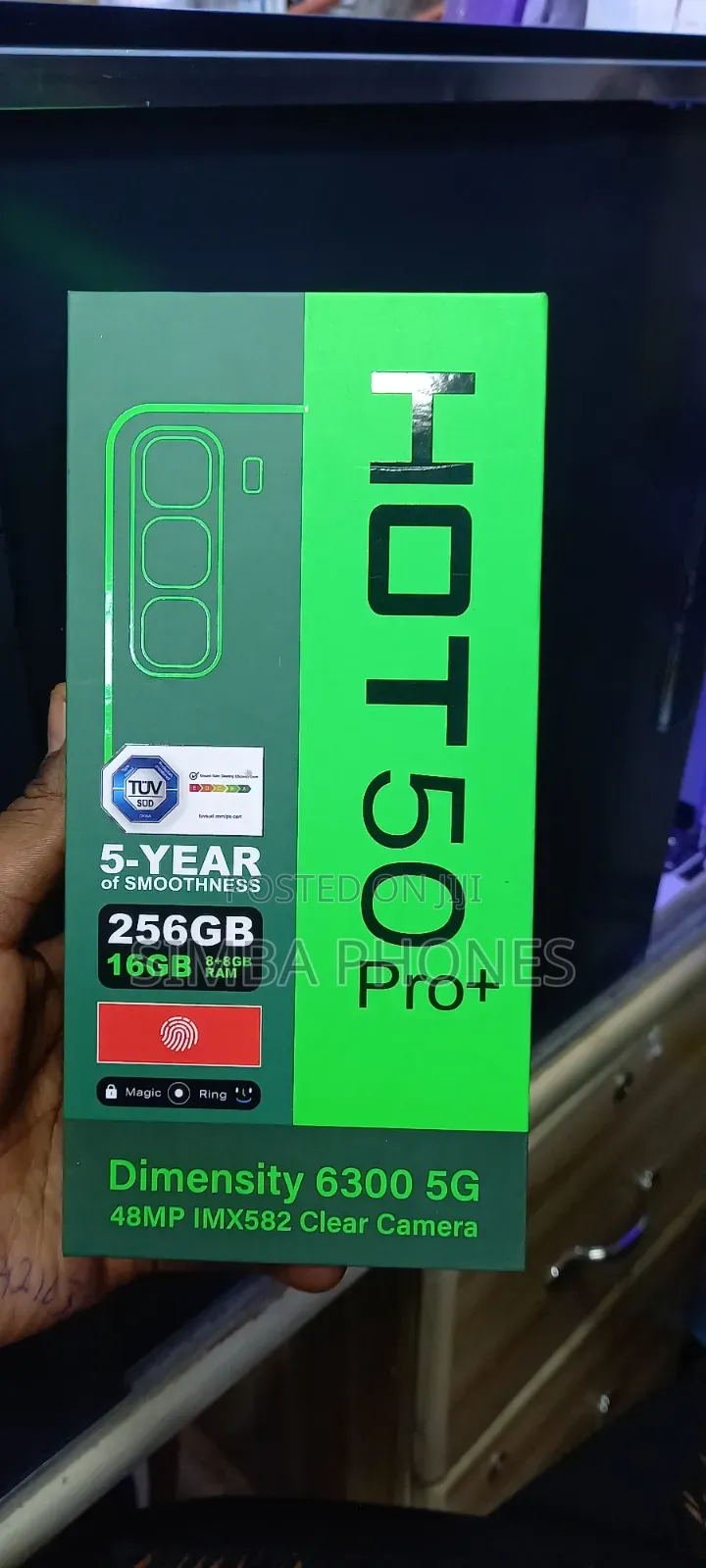 New Infinix Hot 50 Pro+ 4G 256 GB Black