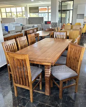 Solid Mugavu Wood 8-Seater at Its Finest.
