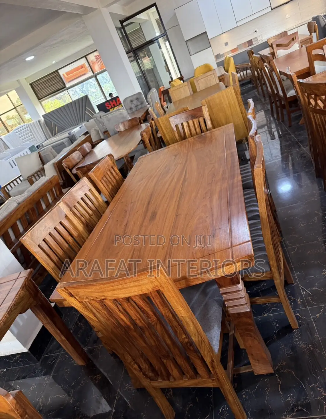 Solid Mugavu Wood 8-Seater at Its Finest.