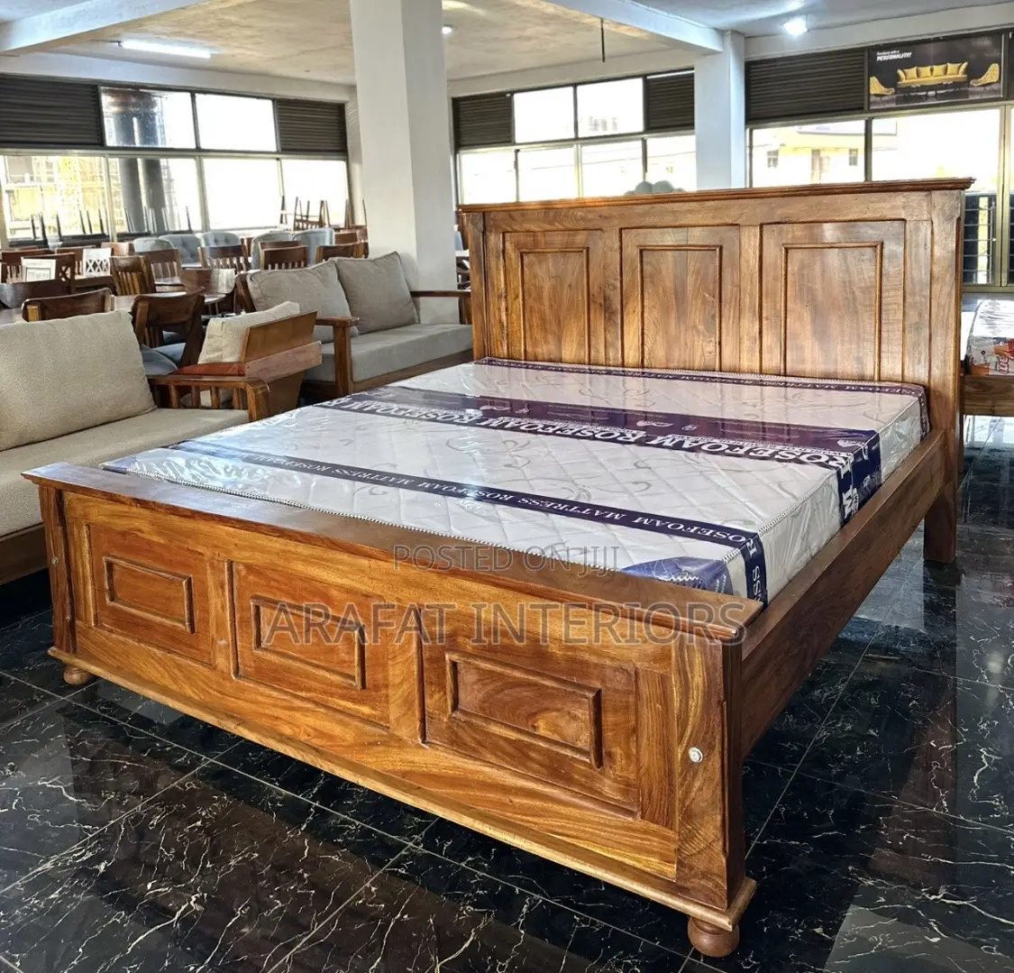 Heritage Solid Wood Panel Bed